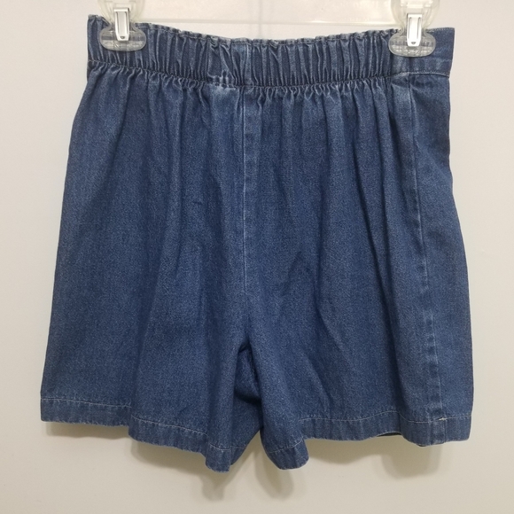 vtg blue denim skort - Picture 6 of 7